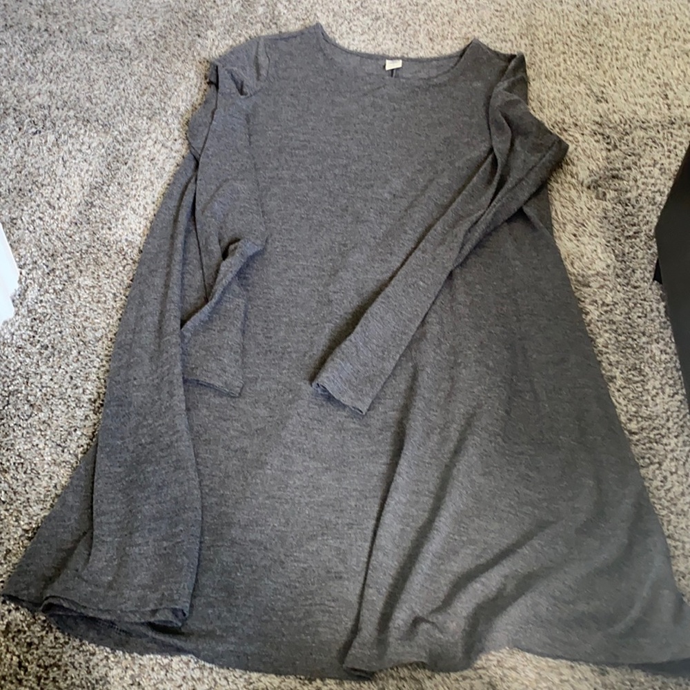 Gray cotton dress